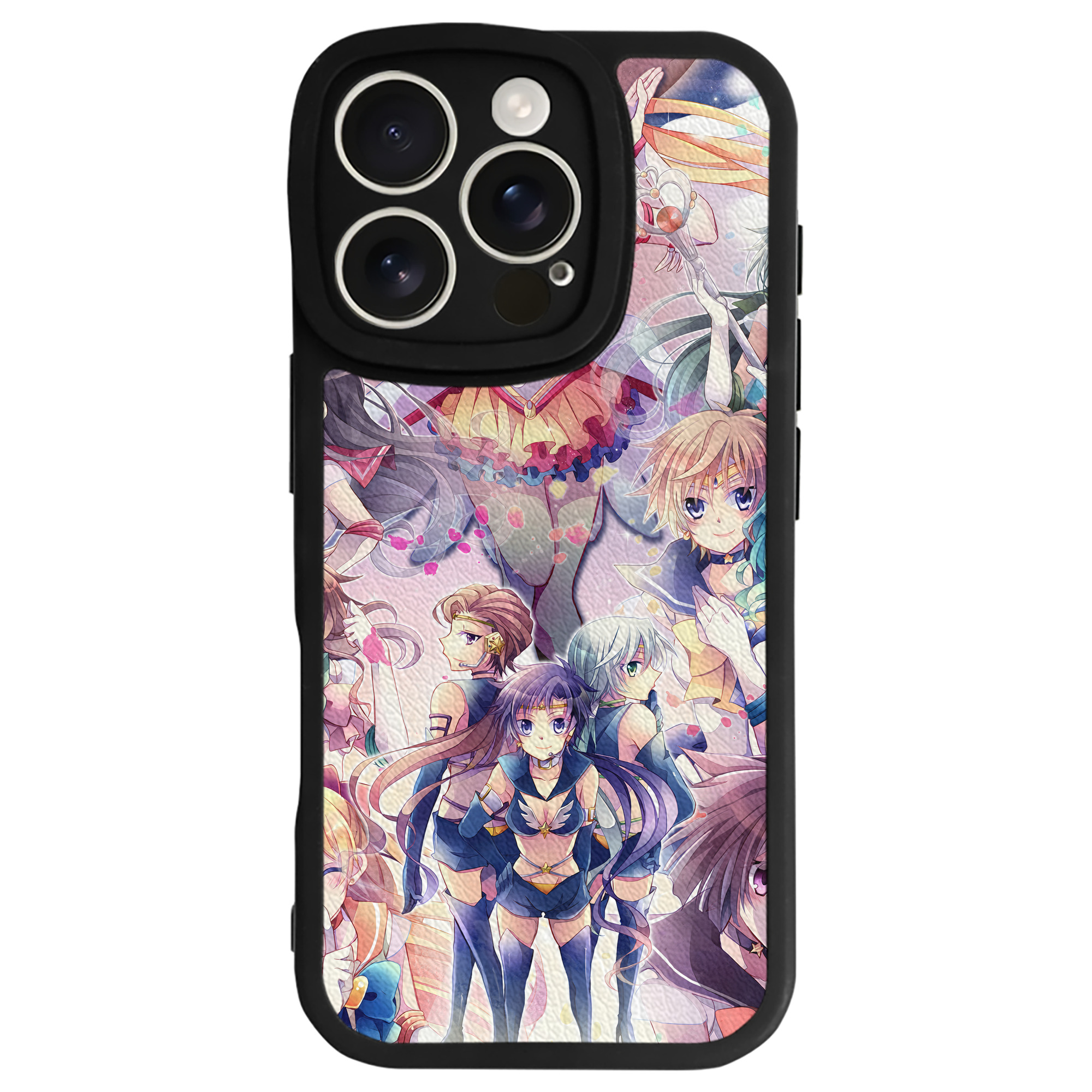 （画像用） 美少女戦士セーラームーン Sailor Moon 【iPhone 16シリーズ対応】シリコンスマホケース（レザー調） 材質：シリコン